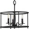 Progress Lighting Durrell Collection Black Semi-Flush Convertible P350150-031 - alternate 3
